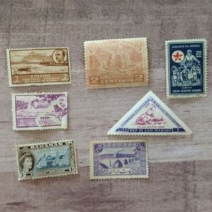 Vintage International Postage Stamp Set Stamps Collection Antique